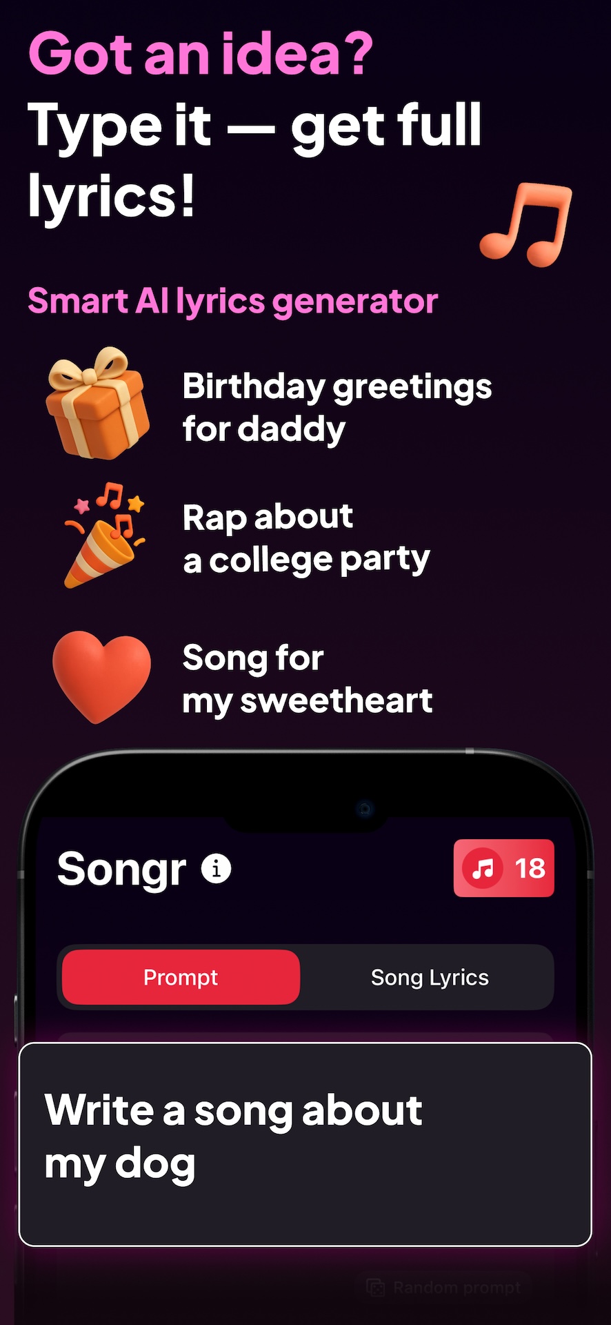 Songr App Screenshot 2